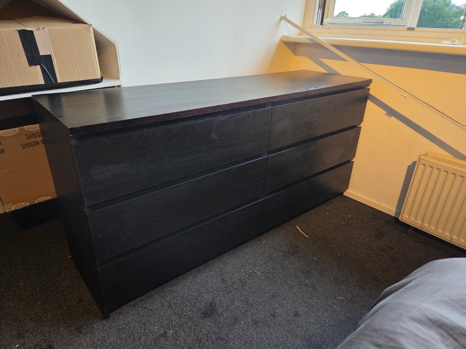 Ikea MALM ladekast 6 lades 160cm, Ophalen, Gebruikt, 5 laden of meer, 150 tot 200 cm