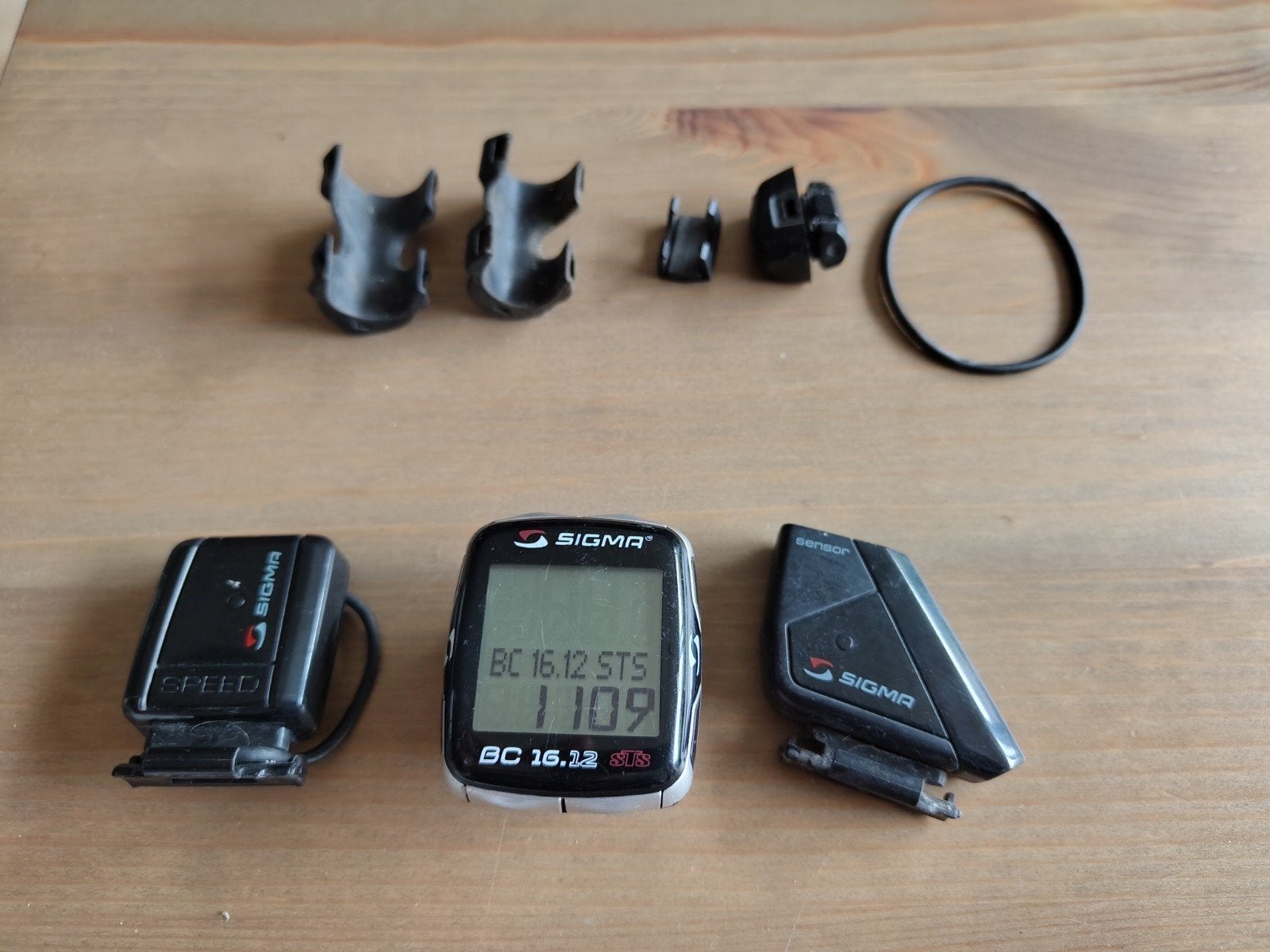 Sigma BC 16.12 STS fietscomputer met sensoren, Ophalen of Verzenden, Draadloos, Gebruikt