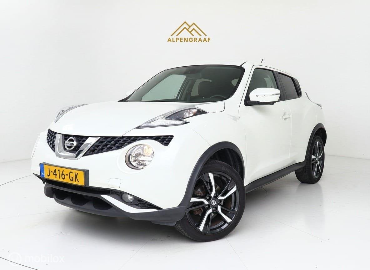 Nissan Juke 1.2 DIG-T S/S N-Vision 360°Camera|Navi|Led|Crui, Auto's, Nissan, Voorwielaandrijving, Euro 6, 116 pk, Wit