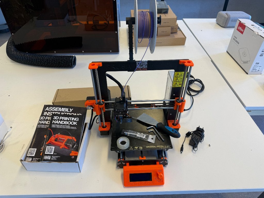 Original Prusa i3 MK3S + MMU2 Multi Material Upgrade, Computers en Software, 3D Printers, Ophalen, Gebruikt, Original Prusa, Filament