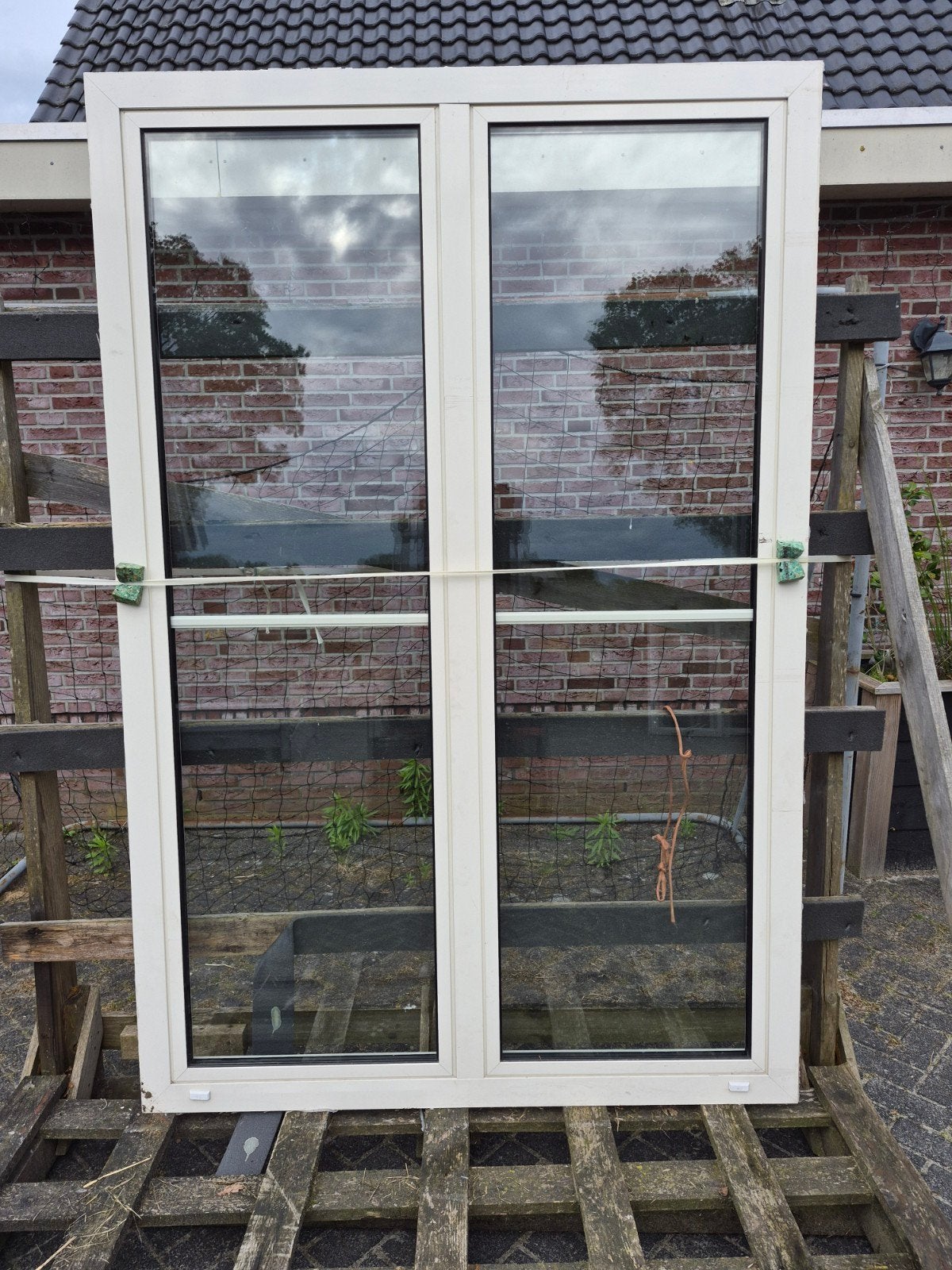 Aluminium tuindeuren., Ophalen, Glasplaat, Dubbelglas, 160 cm of meer