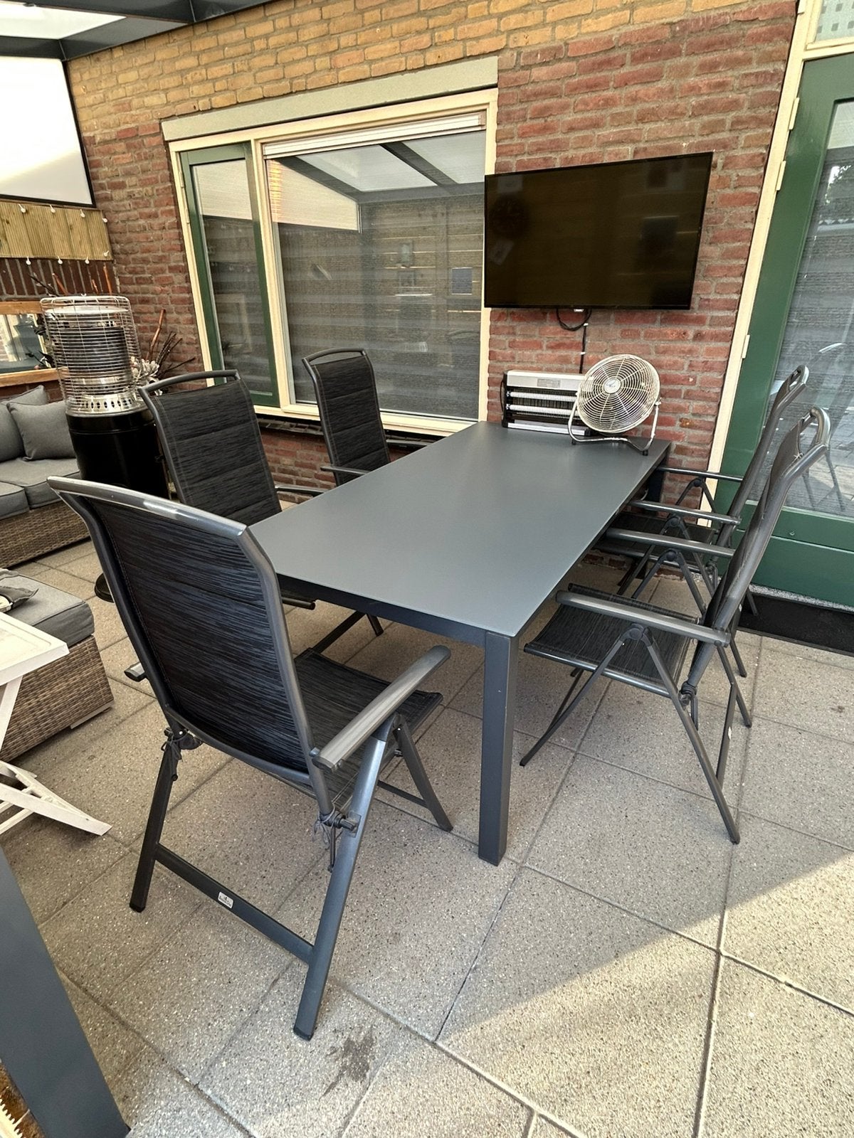 Tuinset Bois le Duc, Ophalen, Gebruikt, 6 zitplaatsen, Aluminium