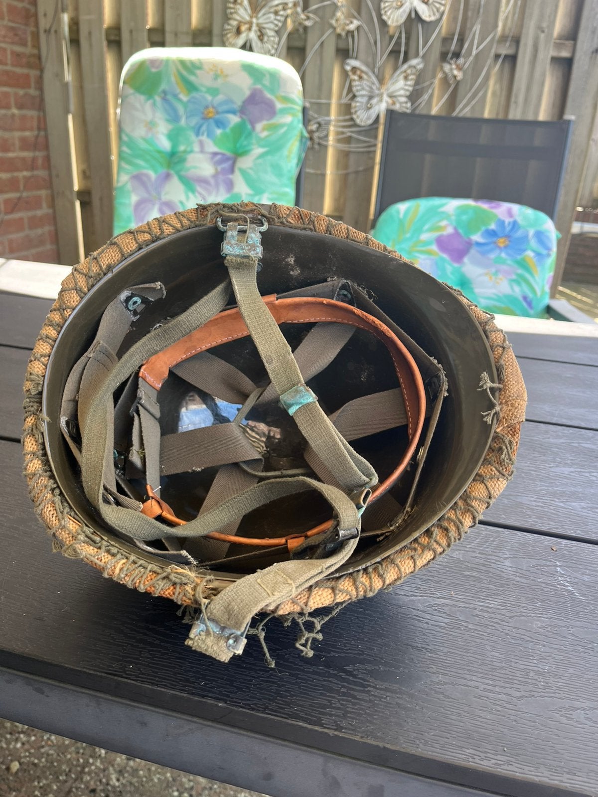 Soldatenhelm  jaren 80, Ophalen of Verzenden, Landmacht, Nederland, Helm of Baret