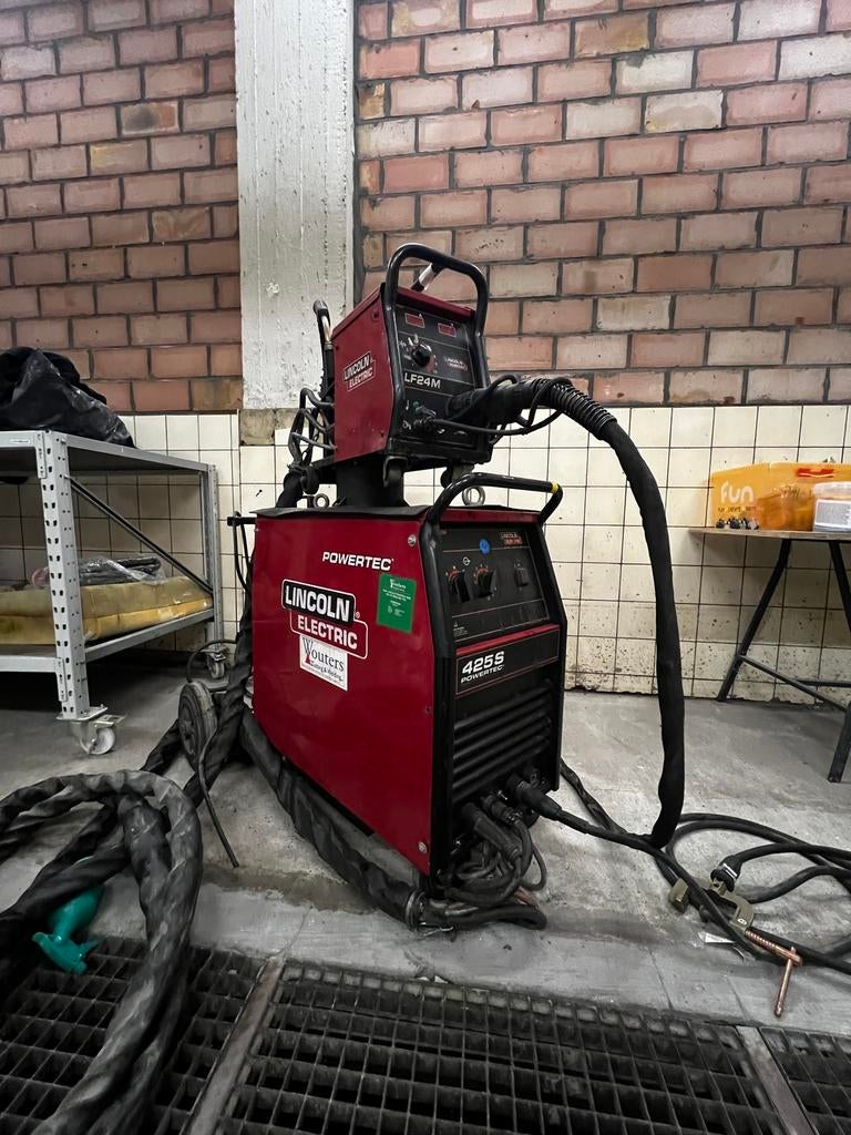 Halfautomaat lincoln powertec 425s, Ophalen, Gebruikt, 250 ampère of meer, Co2