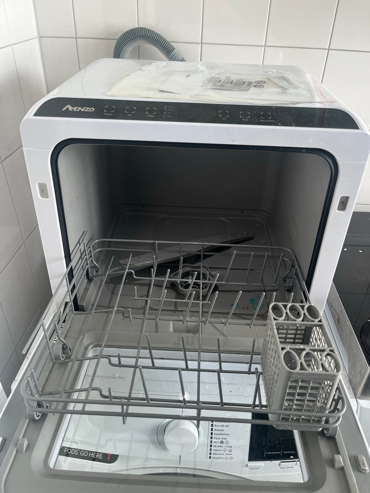 Amenzo Mini Vaatwasser - Compact en Efficiënt, Ophalen, Eco programma, Minder dan 10 liter, Zo goed als nieuw