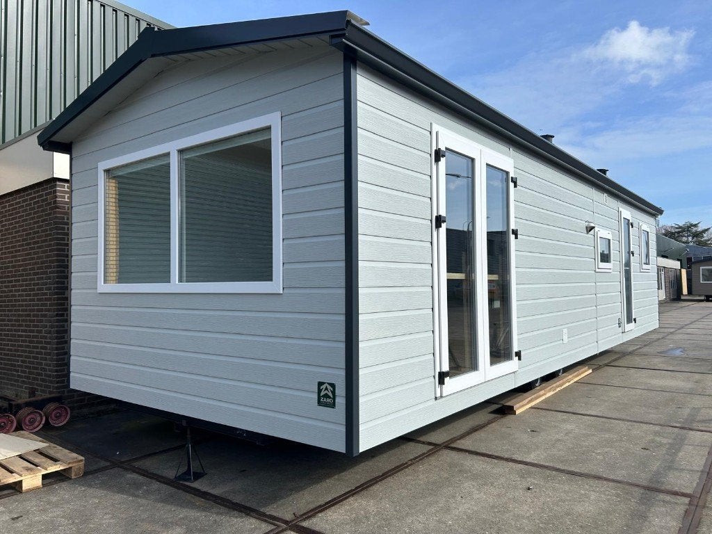 Nieuw chalet te koop 10,5 meter | 2 slaapkamers, Caravans en Kamperen, Tot en met 6
