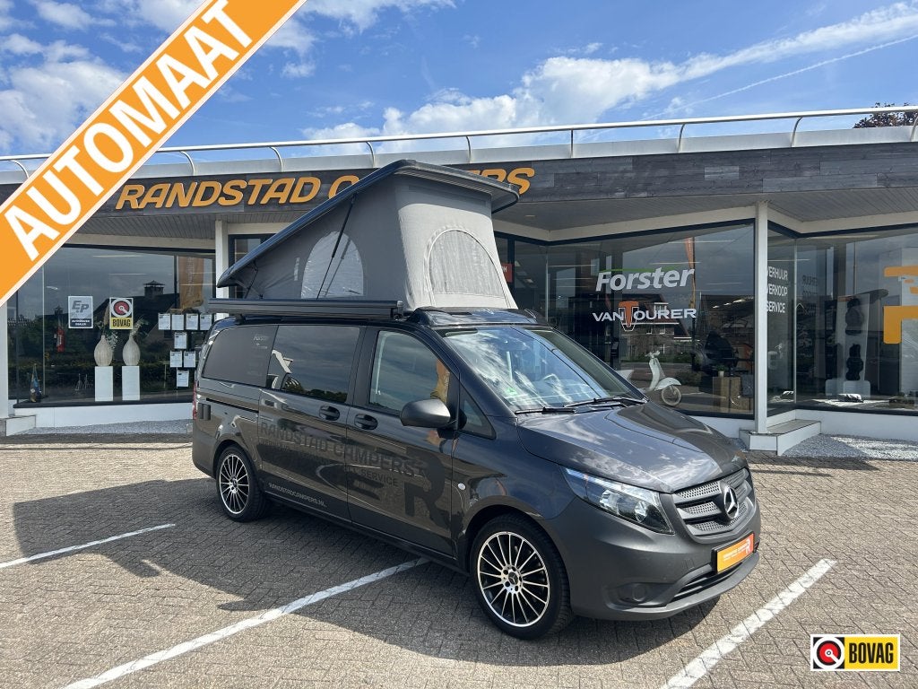 Mercedes Vito camper met hefdak/Trekhaak/dieselverwarming, Automaat, Koelkast, Airbags, Bedrijf