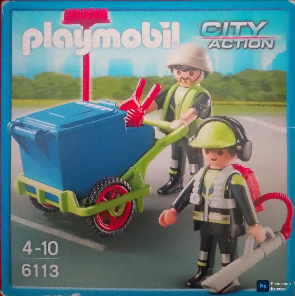 City Action Team Stadsreinigers 6113, Kinderen en Baby's, Speelgoed | Playmobil, Ophalen of Verzenden, Zo goed als nieuw, Complete set