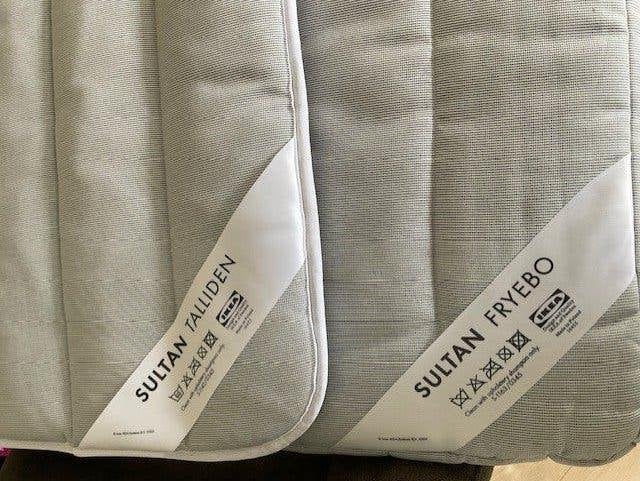 2 x Topper  Ikea 2 x verschillende dikte s 80/200, Ophalen, Gebruikt, Eenpersoons, 80 cm
