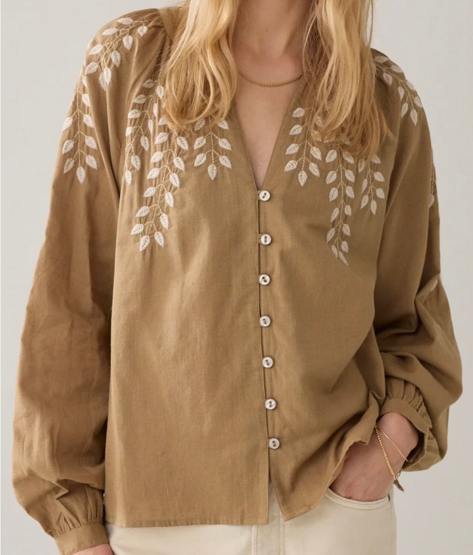 Summum blouse beige M z.g.a.n., Verzenden, Zo goed als nieuw, Maat 38/40 (M), Beige