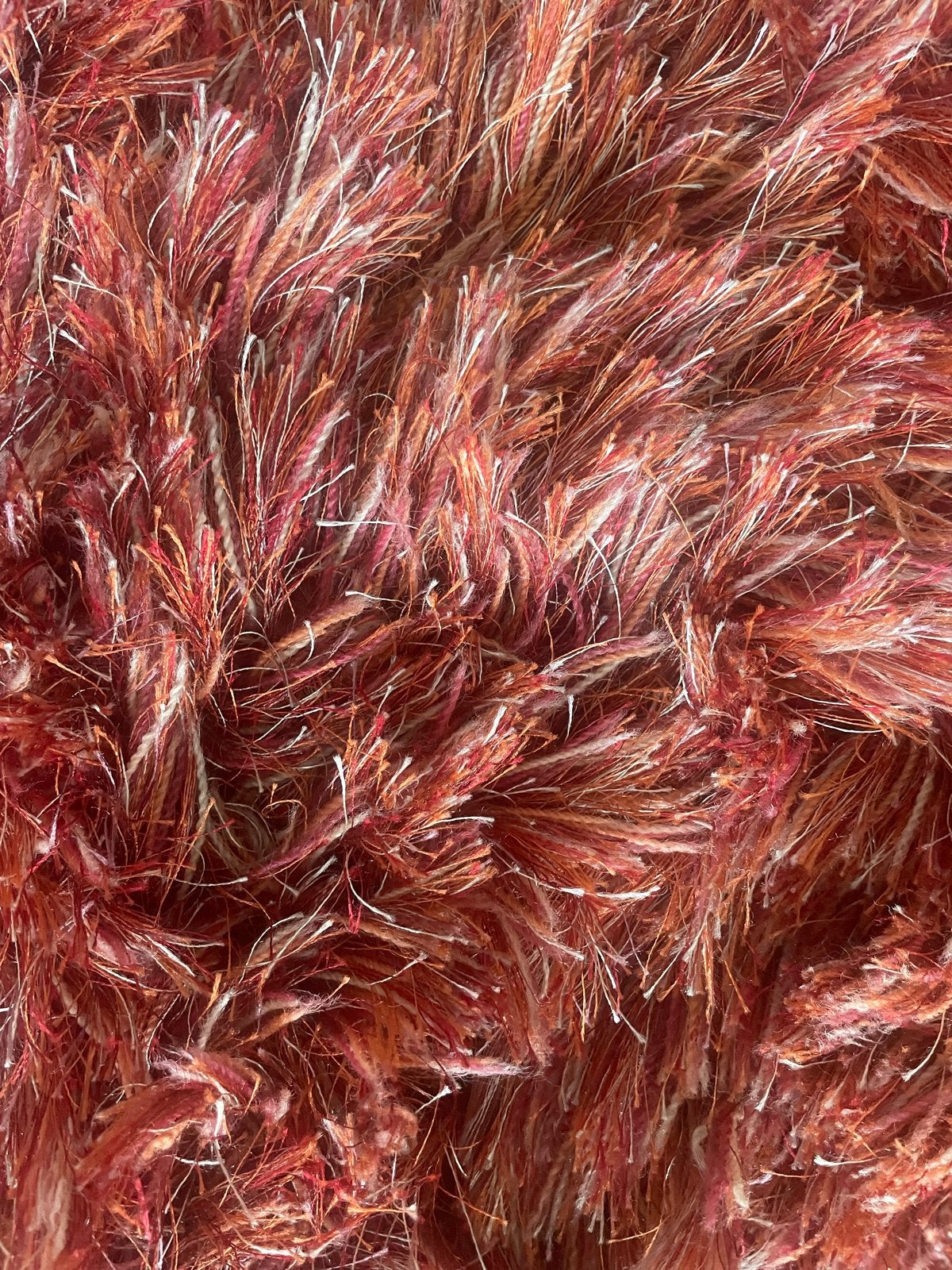 Bomat Wollen Vloerkleed 300x300cm Aubergine-Rood-Oranje, Huis en Inrichting, Ophalen, Gebruikt, Vierkant, 200 cm of meer