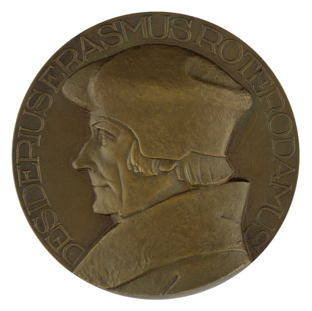 Penning VPK 1936 Bon Ingen-Housz : Erasmus, Postzegels en Munten, Penningen en Medailles, Verzenden, Brons, Nederland