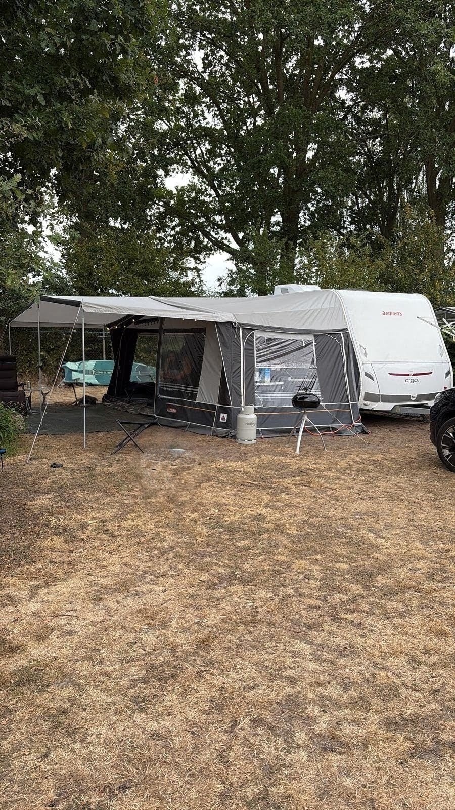 dorema voortent + luifel maat 10, Ophalen, Gebruikt