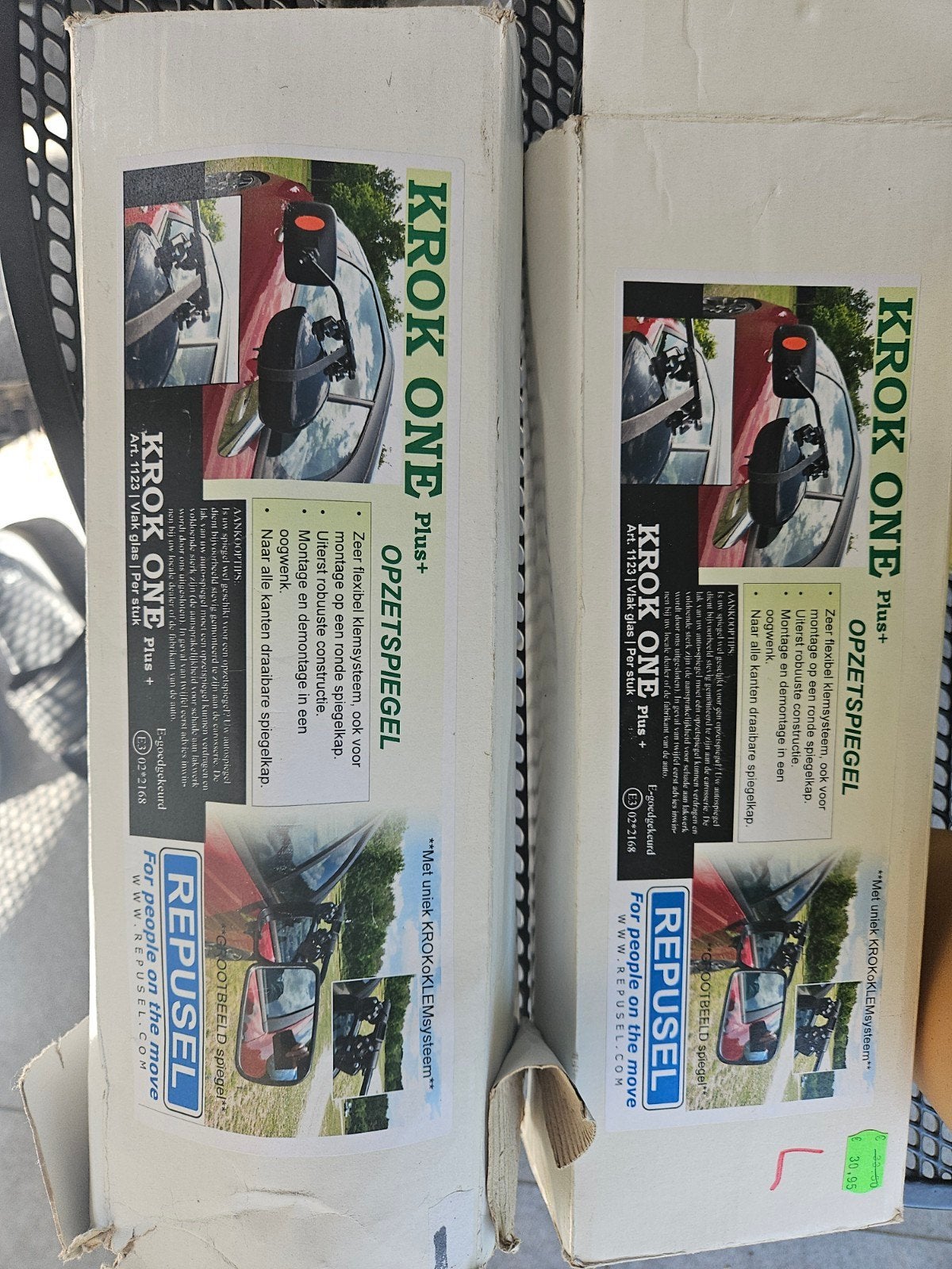 Repusel KROK ONE Plus+ caravanspiegels - Universeel, Auto-onderdelen, Spiegels, Ophalen of Verzenden, Gebruikt, Universele onderdelen