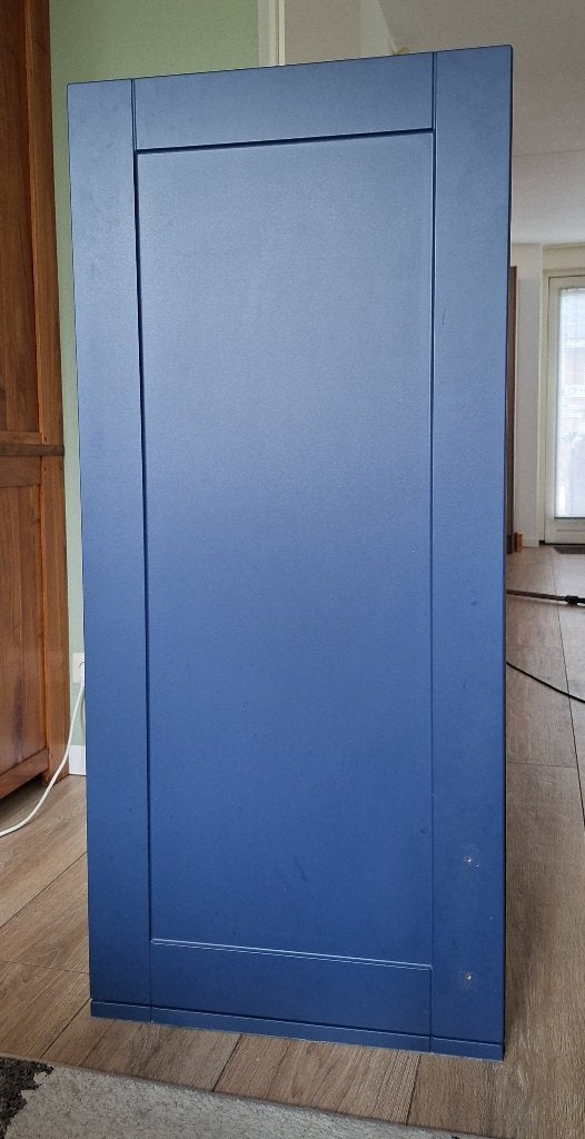 keukenkast blauw, Gebruikt, Blauw, 100 tot 150 cm, 50 tot 75 cm