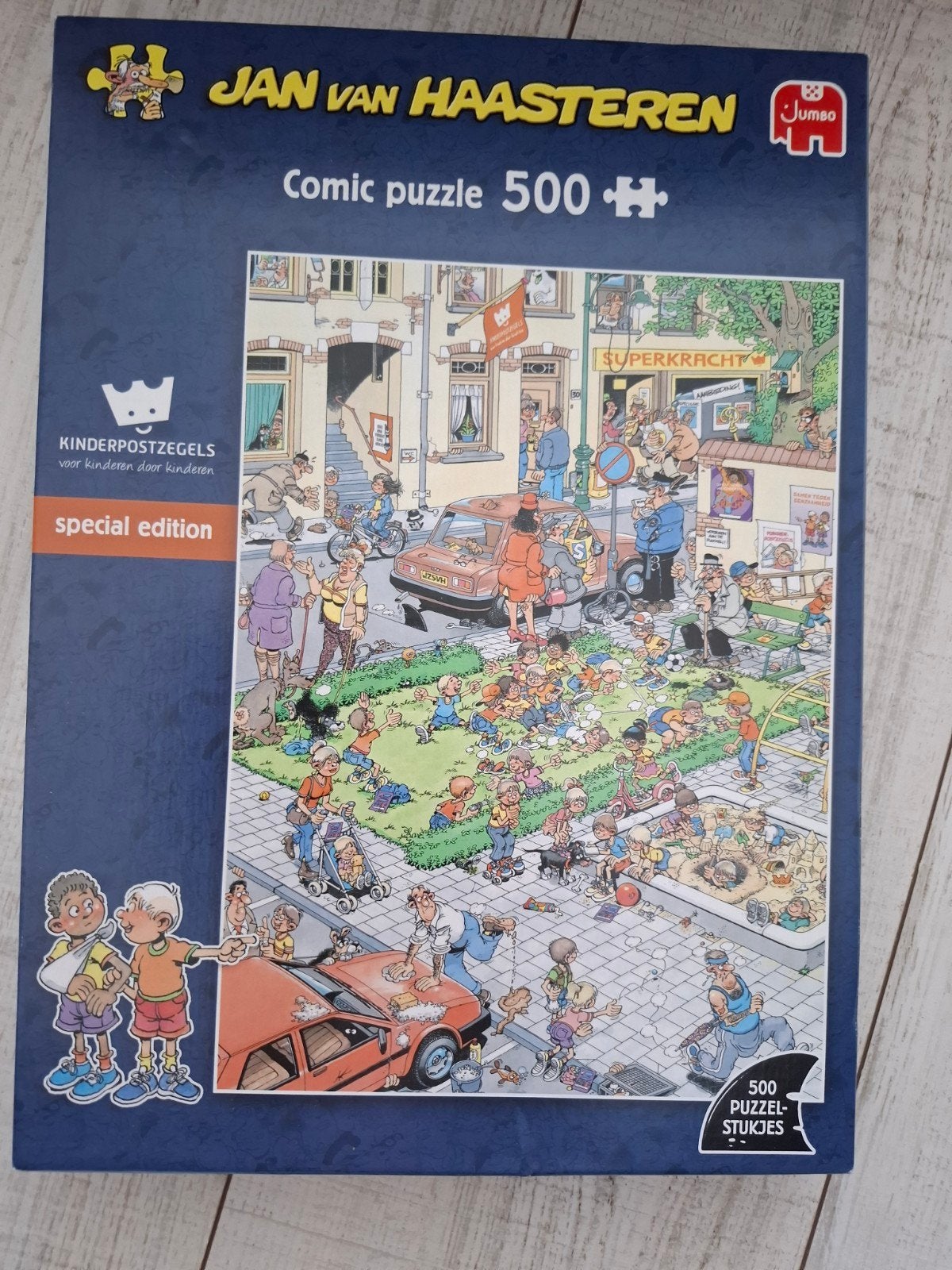 complete puzzels jan van haasteren  500 stukjes, Ophalen of Verzenden, 500 t/m 1500 stukjes, Zo goed als nieuw