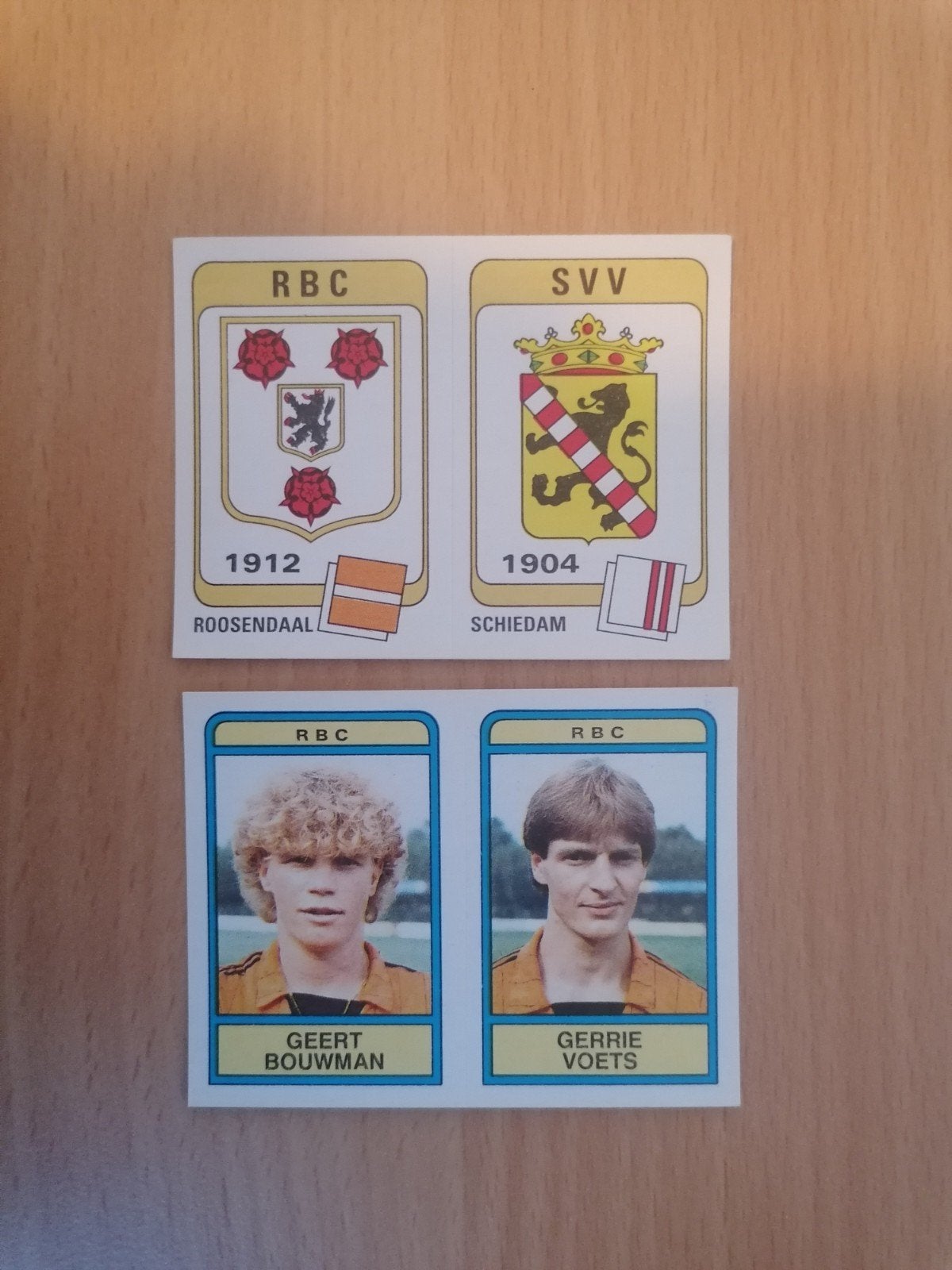 Panini Voetbal 84 RBC 2x., Ophalen of Verzenden, Zo goed als nieuw, Sticker
