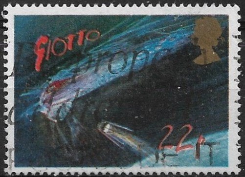 Engeland 1986 mi.1061 astronomie KOMEET VAN HALLEY nom. 22p, Postzegels en Munten, Verzenden, Gestempeld