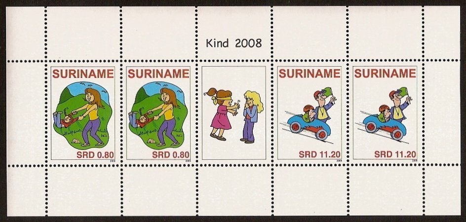 Suriname V1576/7 postfris Kinderpostzegels 2008, Postzegels en Munten, Postzegels | Suriname, Postfris, Ophalen of Verzenden