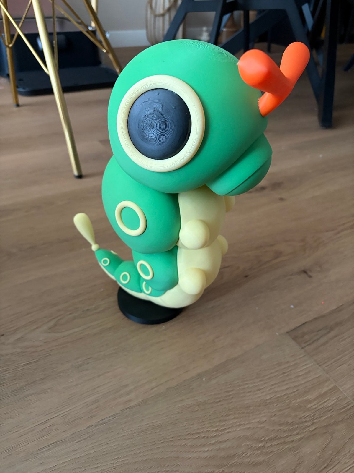 Grote 3D-geprinte Caterpie Pokémon figuur, Ophalen, Zo goed als nieuw