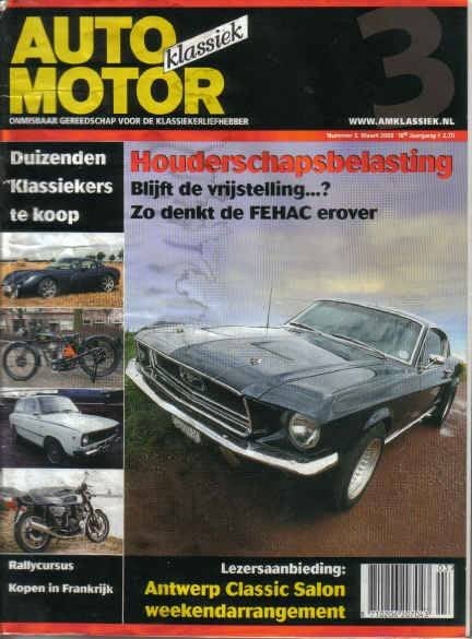 AMK 3 2002 : Ford Mustang - Daf 66 - Velocette - TVR Tuscan, Ophalen of Verzenden, Gelezen, Algemeen