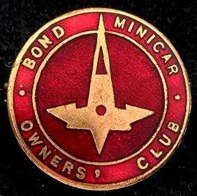 Bond Minicar Owners Club knoop-speld, Verzenden, Nieuw, Transport, Speldje of Pin
