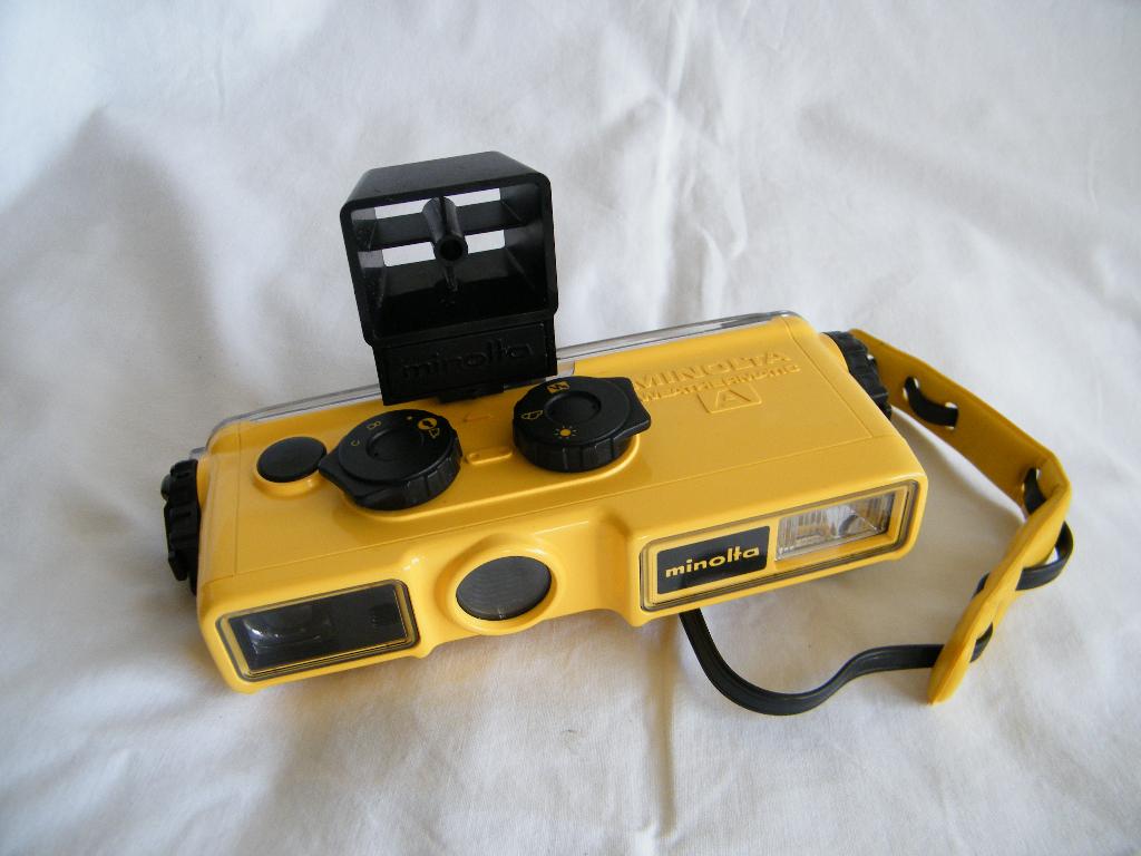 vintage minolta weathermatic A onderwatercamera, Ophalen of Verzenden, Zo goed als nieuw, Minder dan 10 meter, Camera