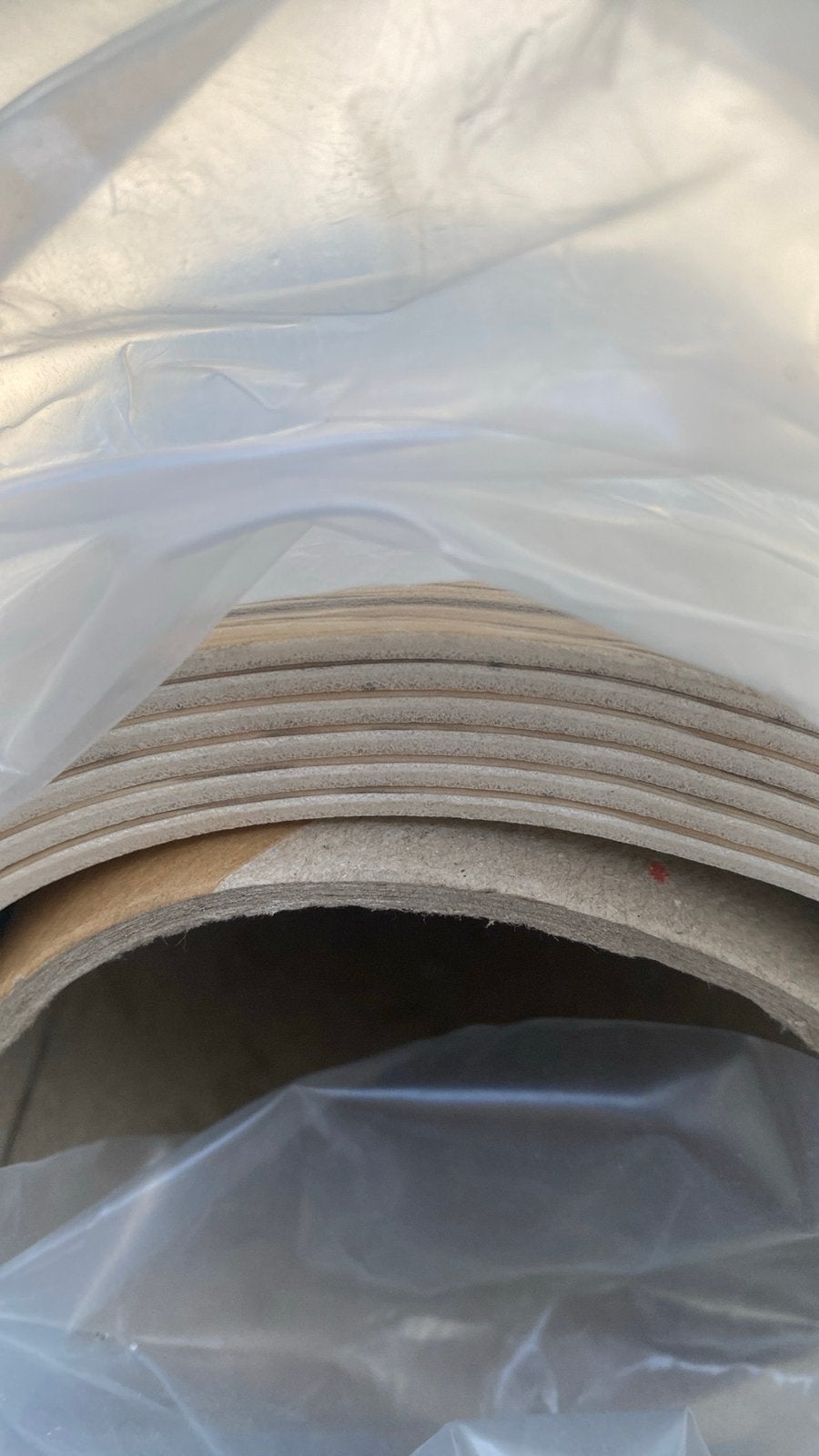 Vinyl vloerbedekking - Licht grijs houtnerf(2,81x4m breed), Ophalen, Nieuw, Minder dan 10 m², Grijs
