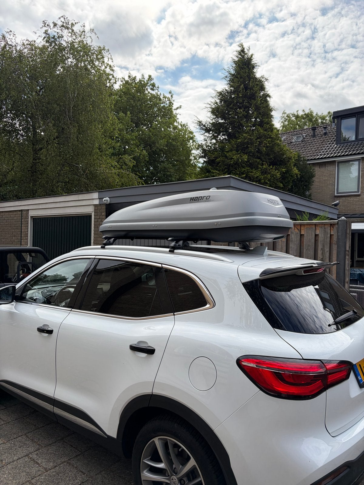 Hapro Carver 5.5 MF dak koffer - Grijs/Anthra, Auto diversen, Dakkoffers, Ophalen, Gebruikt