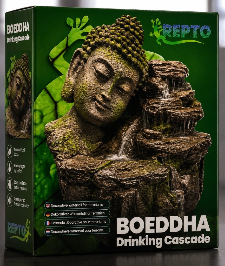 REPTO Boeddha Drinking Cascade – voor terrarium, Overige typen, Nieuw, Ophalen of Verzenden, Nvt
