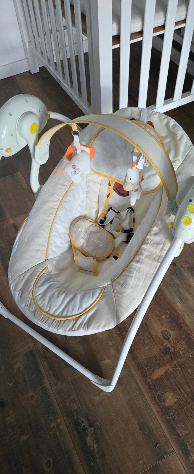 Schommelstoel met natuurgeluiden van het merk Little Baby, Ophalen, Gebruikt