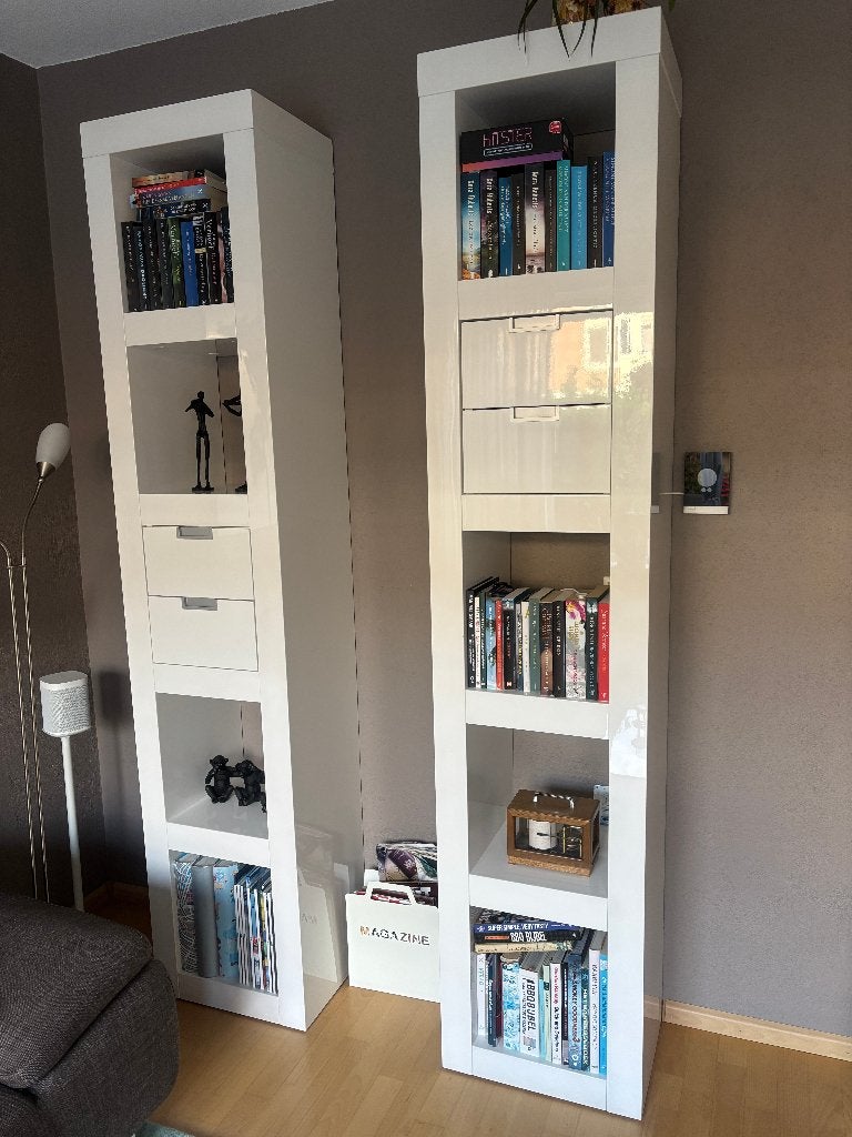 wit hoogglans roomdividers en/of wandkasten, Ophalen, Overige materialen, Gebruikt, 200 cm of meer