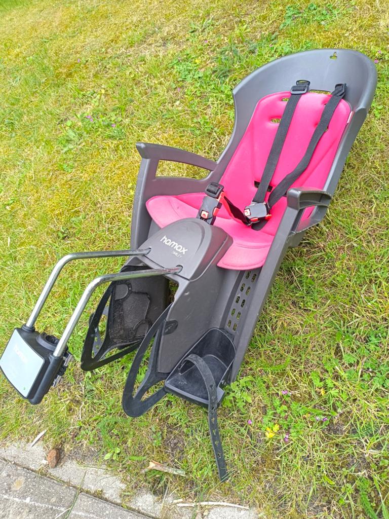 Kinderzitje fiets Hamax Smiley, Ophalen, Achterzitje, 0 t/m 18 kg, Hamax