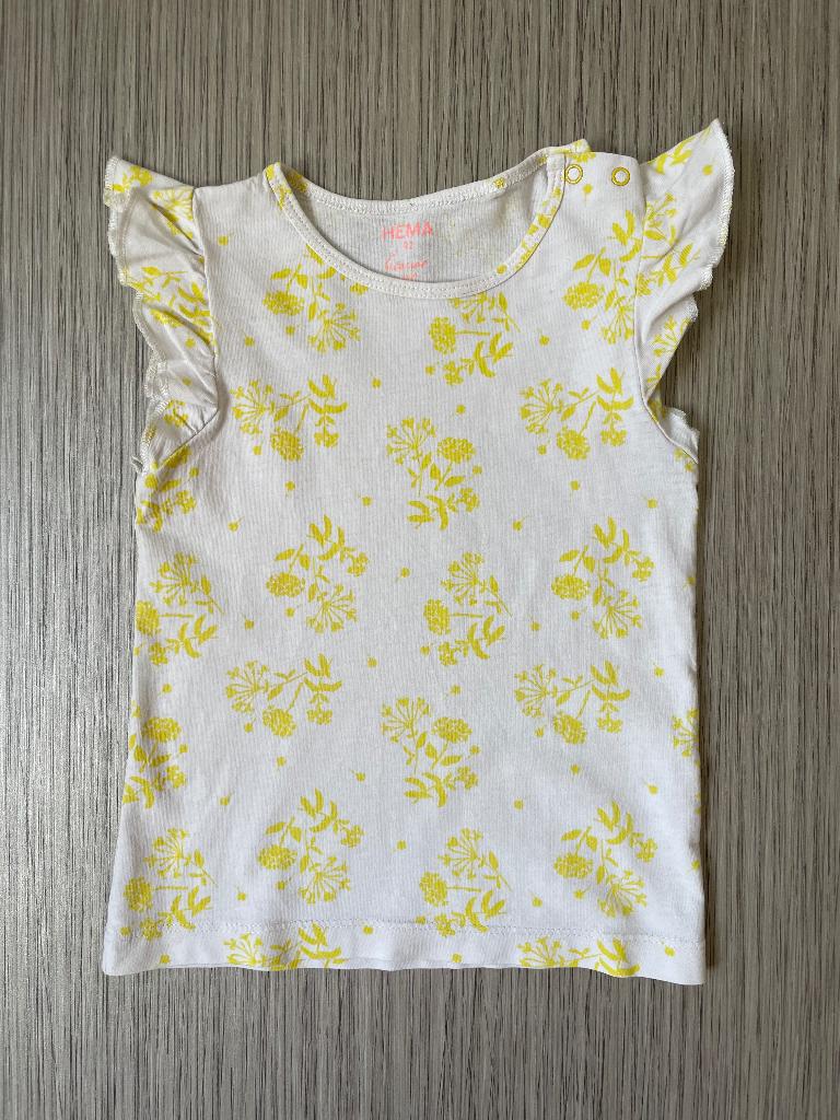 Shirt met volant mouwen, maat 92, Kinderen en Baby's, Kinderkleding | Maat 92, Meisje, Ophalen of Verzenden, Zo goed als nieuw