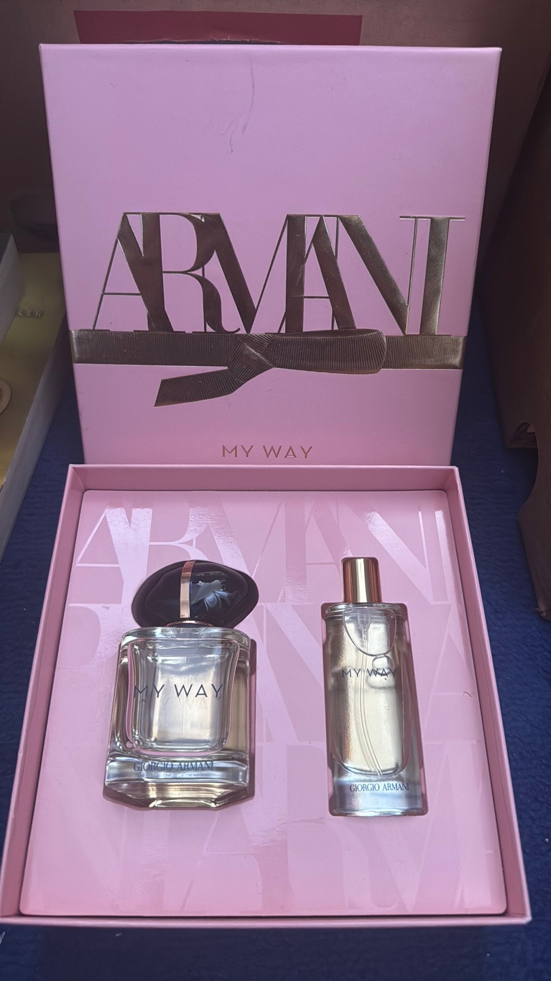 My way gift box met 50 en 15 ml giorgio armani, Ophalen, Nieuw, Parfumfles