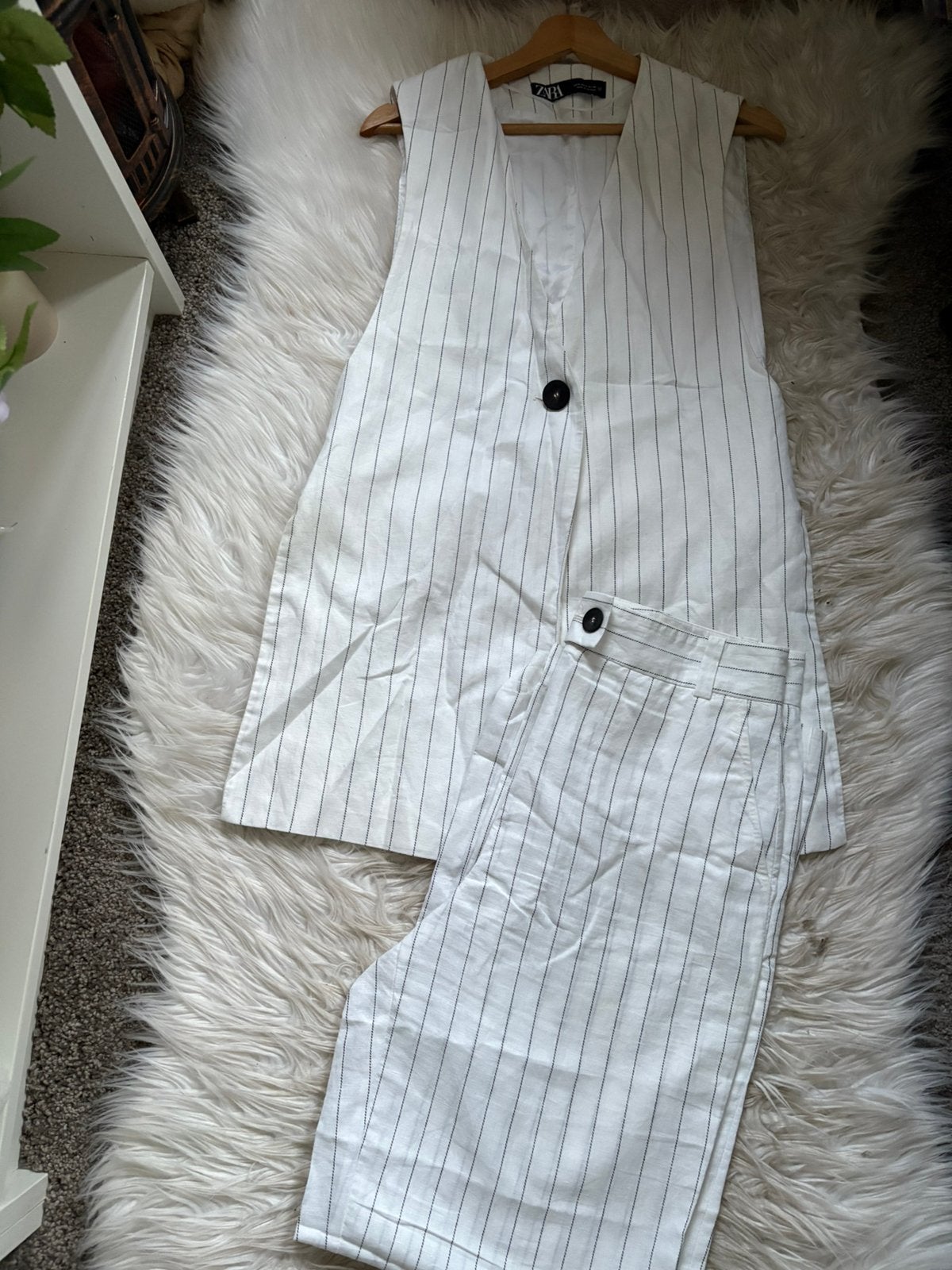 Zara linnen look co-ord set, Kleding | Dames, Ophalen of Verzenden, Zo goed als nieuw