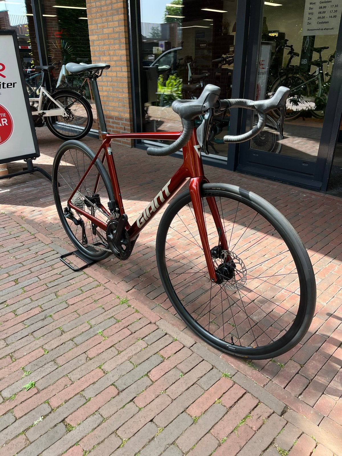 Giant TCR Advanced 1 - 105 Di2 - Maat ML - Carbon - Disc, Fietsen en Brommers, Fietsen | Racefietsen, Ophalen, 28 inch, Carbon