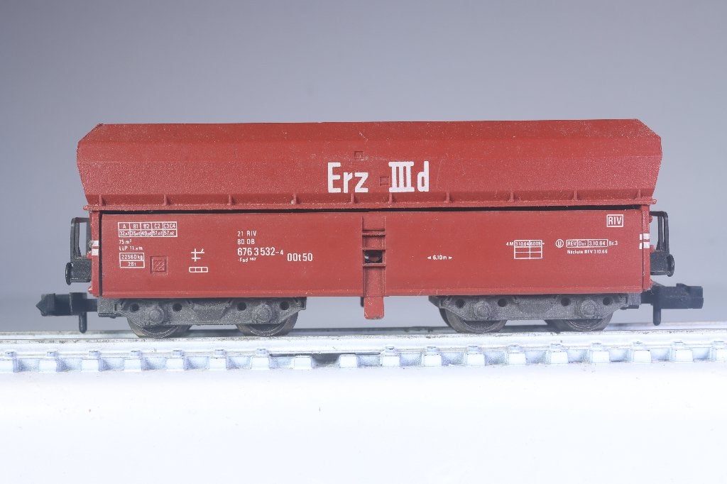 Zelflosser type OOt 50, Erz IIId, DB, Hobby en Vrije tijd, Modeltreinen | N-Spoor, Gelijkstroom, Fleischmann, Wagon, Ophalen of Verzenden