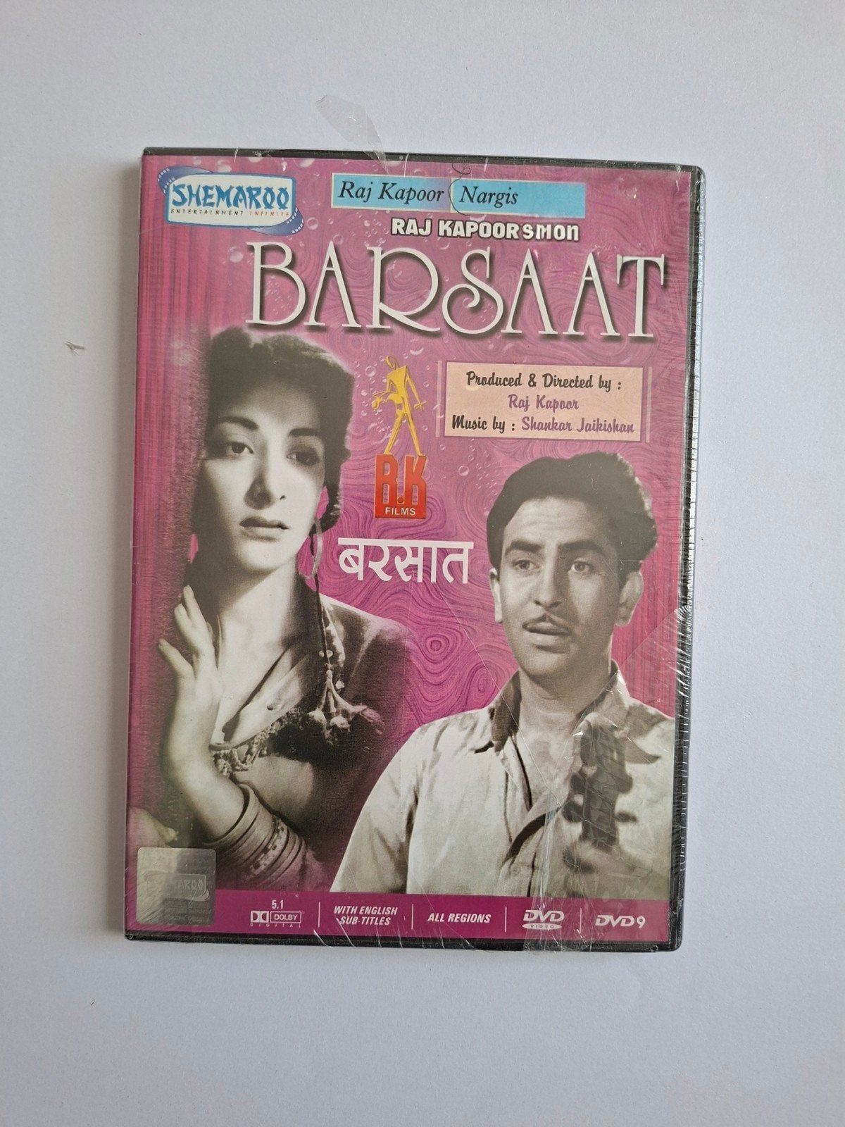 Barsaat (Raj Kapoor, Nargis) DVD, Cd's en Dvd's, Dvd's | Overige Dvd's, Alle leeftijden, Engels, Ophalen of Verzenden, Nieuw in verpakking