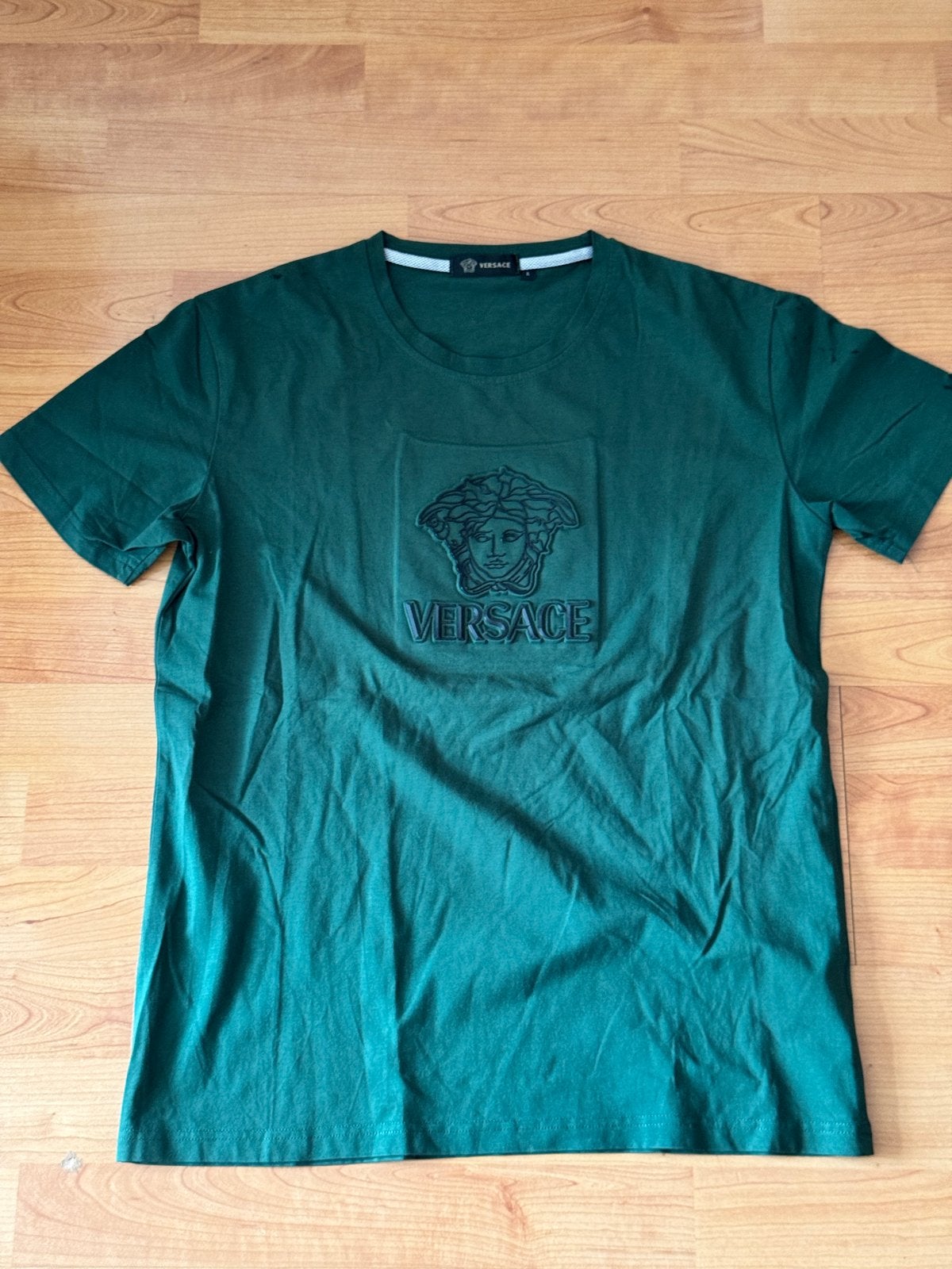 Versace T-shirt Maat S, Kleding | Heren, Ophalen of Verzenden, Zo goed als nieuw, Maat 46 (S) of kleiner, Groen