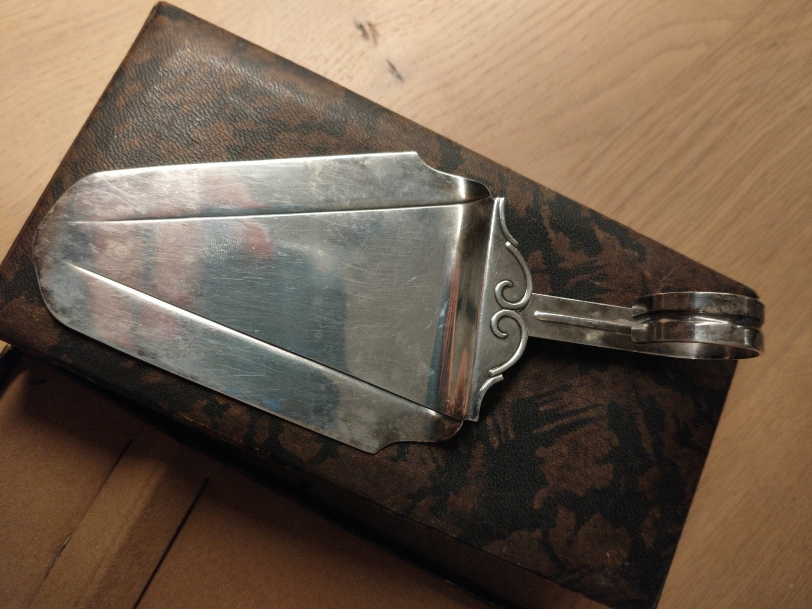 Gero Zilver 90 Art Deco taartschep Georg Nilsson model 852, Antiek en Kunst, Antiek | Bestek, Ophalen of Verzenden