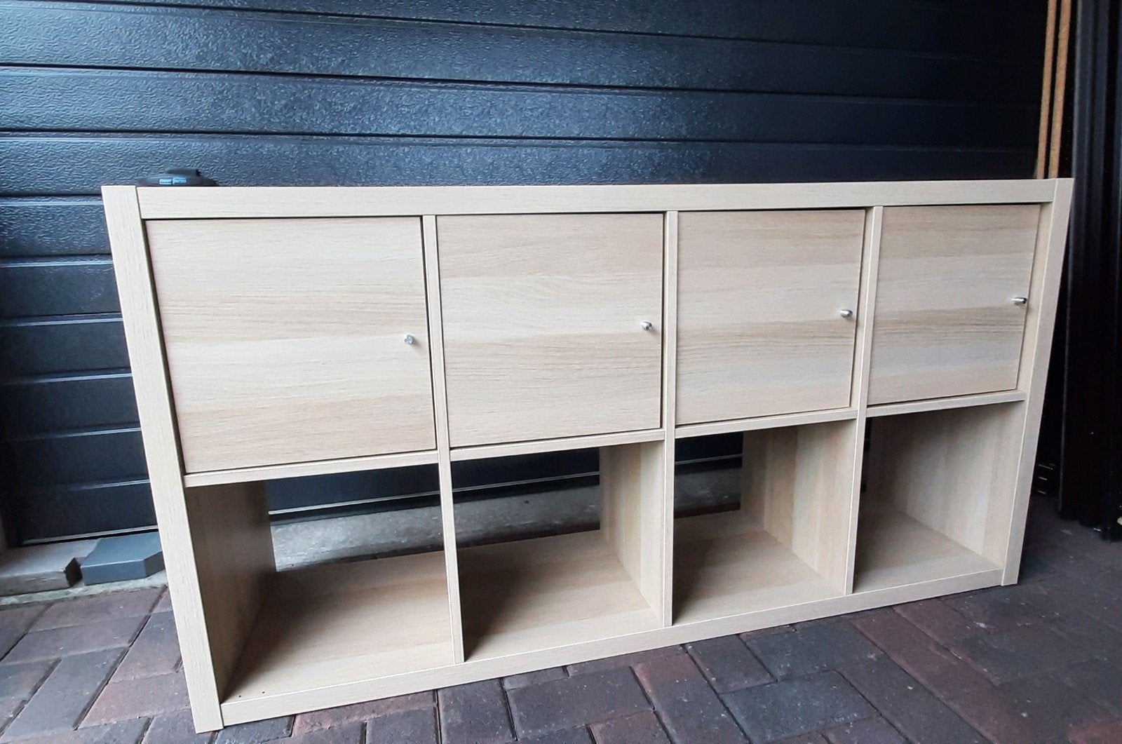 Ikea kallax Vakkenkast met 4 deurtjes, Huis en Inrichting, Ophalen, Zo goed als nieuw