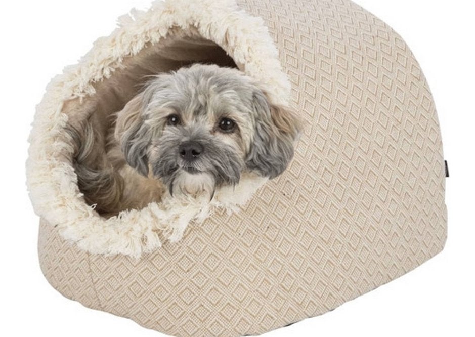 trixie honden mand Iglo Boho Beige 35X41X26 cm, Ophalen, Zo goed als nieuw, Stof