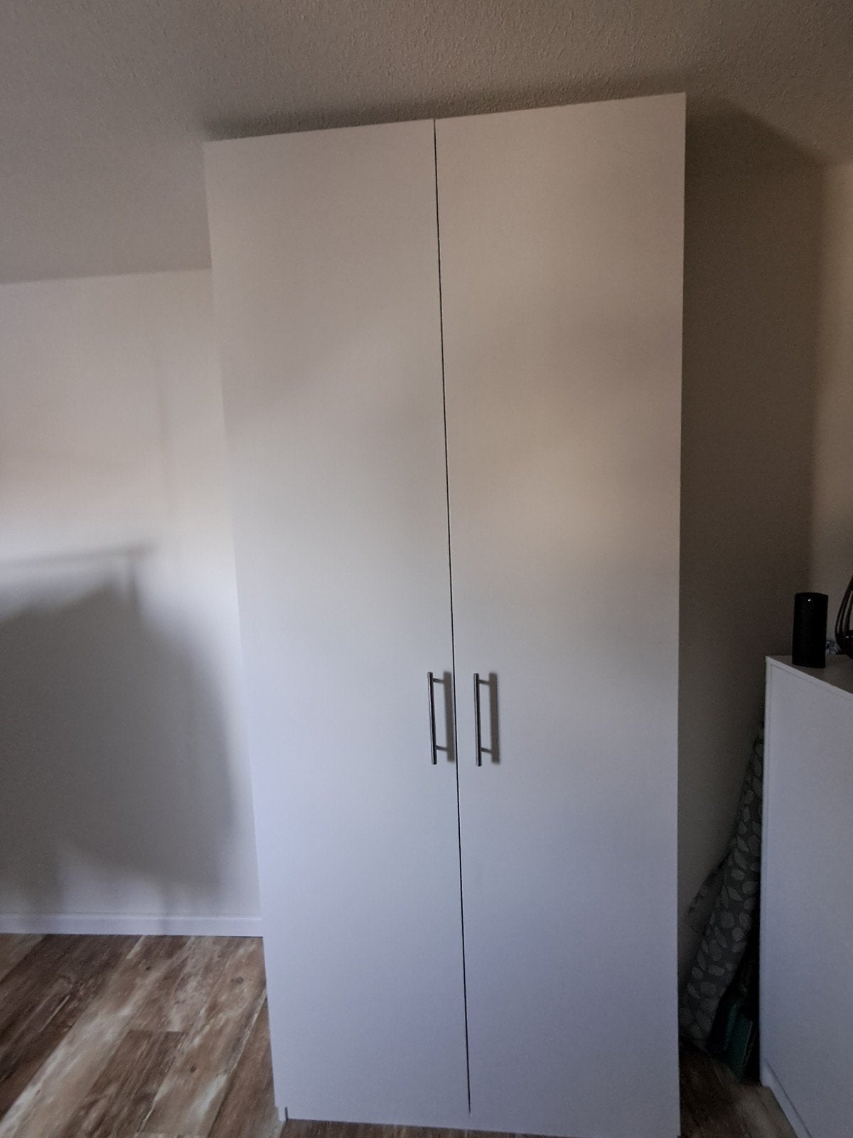 Witte IKEA PAX kledingkast met planken, Huis en Inrichting, Kasten | Kledingkasten, Gebruikt, 200 cm of meer, 50 tot 100 cm, 50 tot 75 cm