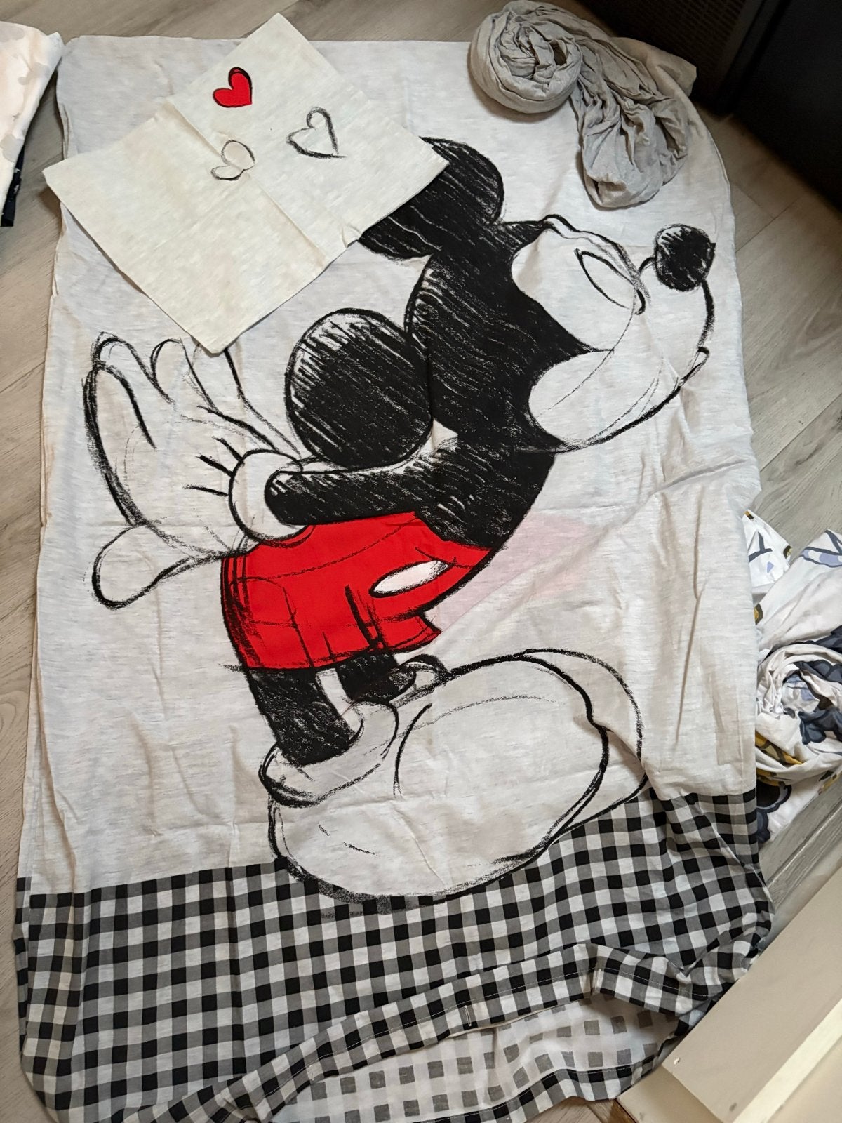 Baby dekbedovertrek Mickey Mouse, Gebruikt, Eenpersoons, Meerkleurig, Dekbedovertrek
