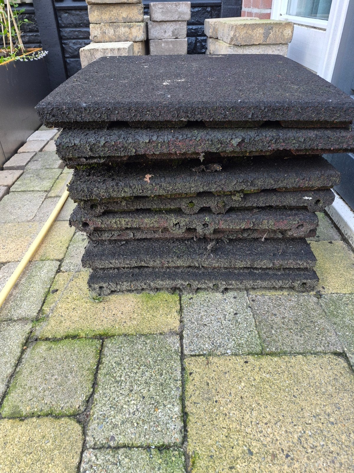 Gratis rubber staptegels, Ophalen, Gebruikt, Overige materialen