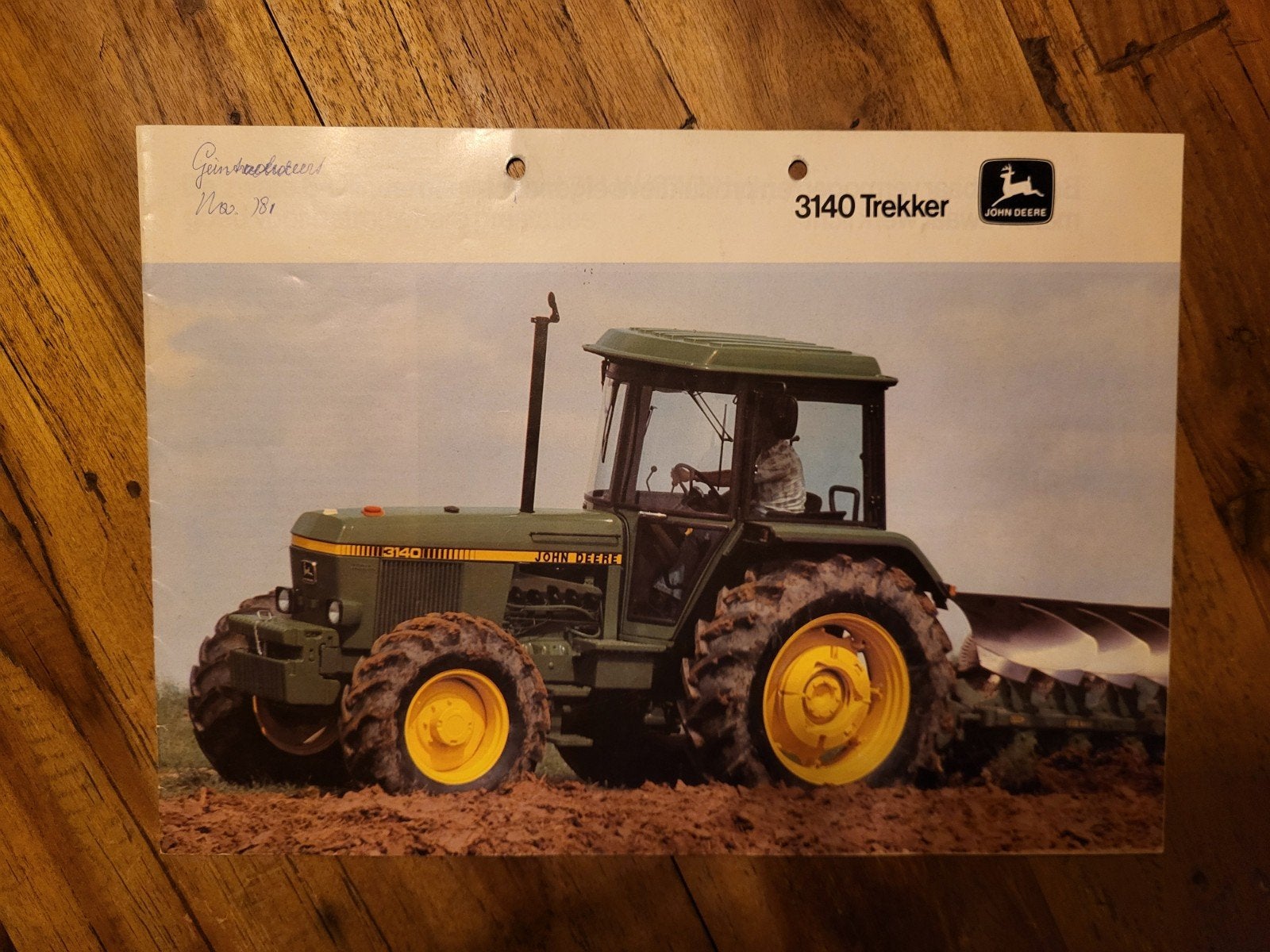 tractor folder John Deere 3140 trekker, Ophalen of Verzenden