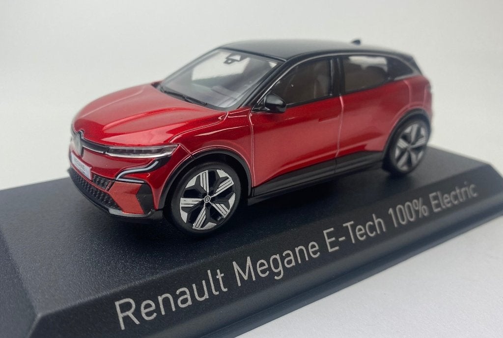 Norev 1:43 Renault Megane E-Tech 100% Electric 2022 rood, -, Nieuw, Norev, Ophalen of Verzenden