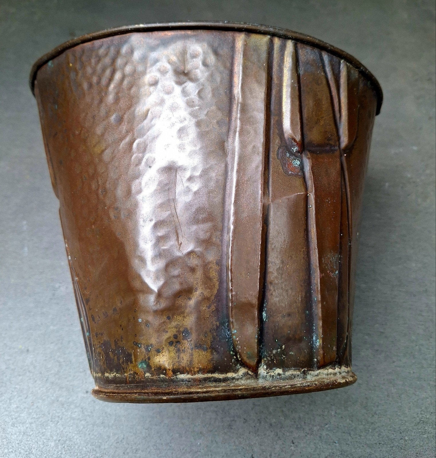 Antieke Koperen Bloempot / Plantenbak, Antiek en Kunst, Antiek | Koper en Brons, Ophalen of Verzenden, Koper