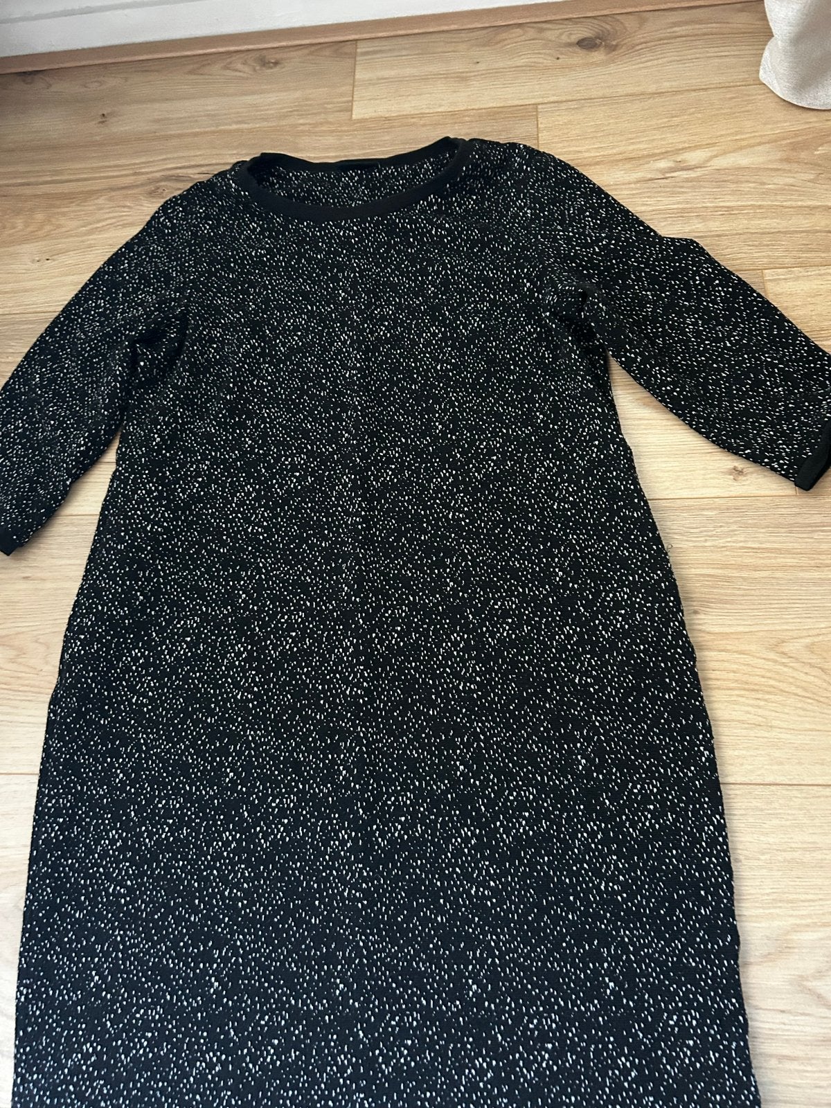 Canda Premium Zwart/Wit Jurk Maat 42, Zwart, Maat 42/44 (L), Ophalen of Verzenden, Zo goed als nieuw